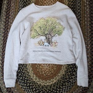 Disney Winnie the Pooh Woman's Sweatshirt Size Medium 100% Cotton